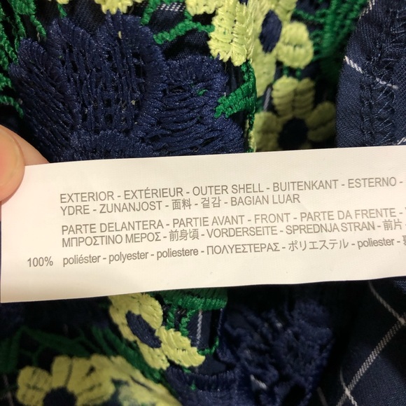 5 for $20 NWOT Zara Crochet Windowpane Lace Over Top - Picture 8 of 8